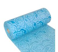 Dekolor® 56-300-25-36 Chemin de Table imperméable avec Effet Lotus Roses Bleu 300 mm x 25 m