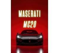 Dekomundo Maserati MC20 Impression d'art Poster de voiture de sport pour garage, cave, salon, bureau - Décoration pour fans de voiture - Images murales exclusives - Maserati MC20 - 40 x 50 cm