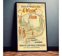 Dekomundo Poster publicitaire Colombie 1905 Vintage Rétro Messe 40 x 50 cm