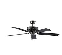 Dekon Pearl Black BC 868 Ventilateur de plafond avec 5 pales en bois Noir 132 cm