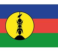 DekoNo7 Plaque en tôle avec drapeau national de Nouvelle-Calédonie 30 x 20 cm