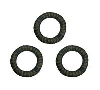 DekoPrinz Couronnes de Paille avec Non-tissé, 3 pièces | Diamètre ø 30 cm | grosseur 5 cm | Couronne de Porte, Couronne à décorer, Couronne écrue, Anneau en Paille