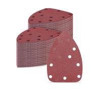 DEKOPRO Disques Abrasifs: 50 Pièces de Papier Abrasif pour Ponceuse Triangulaire, Grains 40, 80, 120, 180 et 240