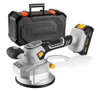 DEKOPRO Machine à Carrelage 20V, Vibrateur Sans Fil pour Carrelage, avec 2.0 Ah Batterie, 10 Vitesses Réglables, 145 mm, 100 KG d'Adsorption