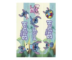 dekora - 3 Rubans en papier comestible Disney Stitch pour gâteaux, bandes décoratives sans gluten, sans lactose, convient aux végétariens, Decoration anniversaire stitch