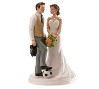 Dekora - 305010 Figurine Sujet du Foot pour Le Gateau de Mariage 20cm