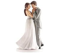 Dekora - 305092 Figurine pour gâteau du mariage, Blanc, 18cm
