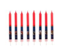 Dekora Bougies bâtonnets SPIDERMAN 346193 8 pièces Cire 9 cm Bleu