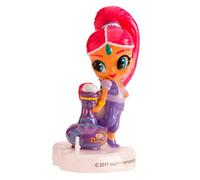 Dekora - 346201 SHIMMER AND SHINE Bougie Cire Bleu 9 cm