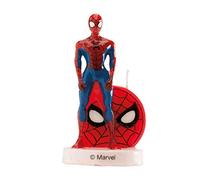 Dekora - 346205 SPIDERMAN Bougie Figurine 3D, Cire, Multicolore, 5 x 2 x 8 cm