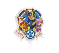 Dekora Design Bougie d'anniversaire 346226 2D Paw Patrol Chase, Skye, Marshall Bleu