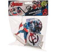 Dekora - 350092 Kit PVC Capitaine Amérique pour deco Gâteaux