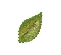 dekora 400 décorations comestibles pour gâteau, 4,2 cm, Feuilles en Papier Azyme Vert métallisé, Décoration élégante pour pâtisserie créative, Cupcakes et Desserts