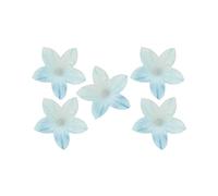 dekora - 400 Fleurs Comestibles pour Gâteau, Bleues, 2 cm, sans sucre, sans gluten, sans lactose, Décoration Gâteau pour Anniversaire, Mariage, Baptême, Gender Reveal, Baby Shower