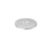 dekora - Base de Gâteau Ronde en Carton dur Argenté Ø 20cm, Hauteur 1,2cm - Élégante et Durable pour les Célébrations, les Anniversaires, etc.