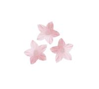 dekora - Boîte de 400 Mini Fleurs en Gaufrette Rose pour Décoration - Fleurs Comestibles pour Gâteaux - Décoration de Gaufrette pour Gâteaux d'Anniversaire - Couleurs Assorties - 2 cm