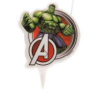 Dekora Design Bougie d'anniversaire Hulk Avengers 7,5 cm