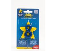 Dekora - Bougie d'anniversaire de solidarité | Bougies spéciales en forme d'étoile - Bougies à double souhait pour aider les enfants malades - Numéro 8