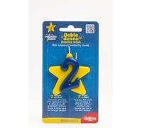 Dekora - Bougie d'anniversaire de solidarité | Bougies spéciales en forme d'étoile - Bougies de vœux doubles pour aider les enfants malades - Numéro 2