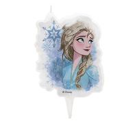 Dekora Bougie d'Anniversaire en 2D d' Elsa pour Gâteaux d'Enfants-7,5 cm, (non spécifique), 346228, Multicouleur, 7 cm
