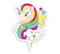 Dekora Bougie d'anniversaire Licorne 2 x 7 x 15 cm