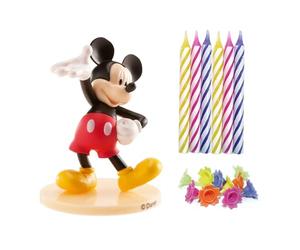 dekora, Bougie Décorative, Sans Parfum, Kit PVC Mickey Avec 10 Bougies Pour Gâteaux, Design Attrayant