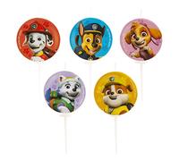 mayddle Bougies anniversaire Pat'Patrouille Ø3 cm Piques longues Lot de 5 – Licence