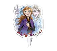 Dekora Design Bougie d'anniversaire 2D La Reine des Neiges II 7,5 cm Bleu 346227 Medium