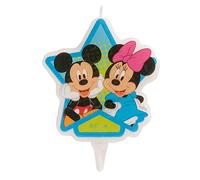 Bougie Danniversaire Mickey Et Minnie 7,5 Cm Taille Unique Multicolore