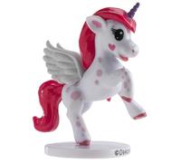 Dekora - Cake Topper Décoration pour Gâteaux Figurine Licorne en PVC 347168 Rose