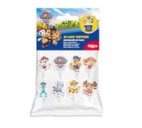 Dekora, Cake Toppers Paw Patrol Kit pour décorer cupcakes et gâteaux, idéal pour fêtes d'anniversaire pour enfants, 8 modèles, 16 pièces en papier