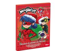 Dekora - Calendrier de l'Avent Chocolat | Calendrier de l'avent pour Enfants Miraculous Ladybug et Cat Noir