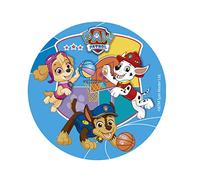 Dekora - Décoration Coméstible en Forme de Disque pour Gâteaux d'Anniversaire pour Enfants de Pat Patrouille - 15, 5 cm