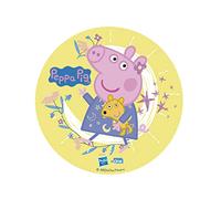 Dekora - Décoration Coméstible en Forme de Disque pour Gâteaux d'Anniversaire pour Enfants de Peppa Pig - 15, 5 cm