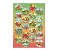 Dekora - Décoration Coméstible en Forme de Mini Disque pour Gâteaux d'Anniversaire pour Enfants de Dinosaure - 3,4 cm