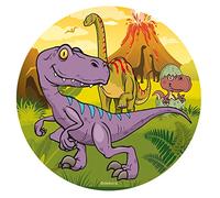 Dekora - Décoration Comestible pour Gâteau d'Anniversaire pour Enfant Dinosaure - 20 cm