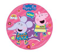Dekora - Décoration Comestible pour Gâteau d'Anniversaire pour Enfant Peppa Pig - 20 cm