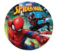 Dekora - Décoration Comestible pour Gâteau d'Anniversaire pour Enfant Spiderman - 20 cm