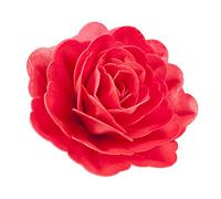 rose comestible azyme 12.5cm rouge - dekora 126141 Rouge G