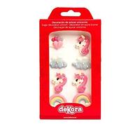 8 décors licornes en sucre - dekora 230042 Multicolore G