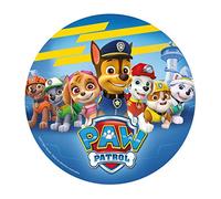 Dekora - Decoration Gateau Anniversaire Feuille Azyme Pat Patrouille - 20 cm Diametre