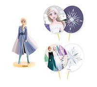 Dekora - Décoration Gâteau Anniversaire, Topper Gateau La Reine des Neiges 2 Disney en PVC 303020 Multicolore