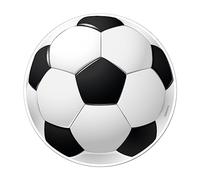 dekora - Décoration pour Gâteau d'Anniversaire d'Enfants - Disque Comestible Sans Sucre Ballon de Football | Diamètre 15,5 cm