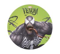 dekora - Décoration pour Gâteaux d’Anniversaire - Cake Topper Venom 20 cm - Disque en Azyme Comestible pour Gâteau Sans Gluten, Sans Sucres Ajoutés, Sans Lactose - Convient aux Végétariens