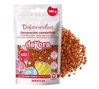 dekora Dekocrunchies Cannelle 100g, Sprinkles en sucre pour gâteaux croustillants et au goût intense, Topping pâtisserie, Perles comestibles pâtisserie pour décoration de gâteaux, cupcakes et biscuits