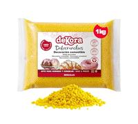dekora - Dekocrunchies Citron 1 kg, Sprinkles croustillants au goût intense, Décors sucrés, Topping pâtisserie, Perles comestibles pour décoration de gâteaux, biscuits, donuts et génoises