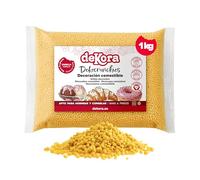 dekora - Dekocrunchies Vanille 1 kg, Sprinkles croustillants au goût intense, Décors sucrés, Topping pâtisserie, Perles comestibles pour décoration de gâteaux, biscuits, donuts et génoises
