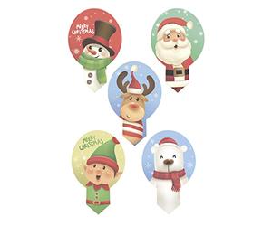 Dekora - Dekorapin Noël | Décoration Comestible pour Cupcakes ou Gâteaux d'Anniversaire d'Enfants | 20 Gaufrettes de Noël Comestibles 6,5 x 4 cm