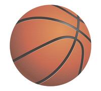 Dekora, Disque Azyme Basketball, Décoration pour Gâteau d'Anniversaire, Rond 20 CM