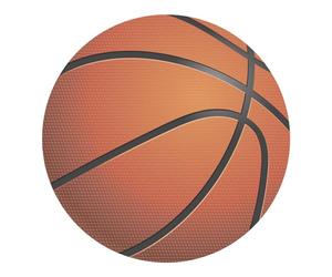 Dekora, Disque Azyme Basketball, Décoration pour Gâteau d'Anniversaire, Rond 20 CM